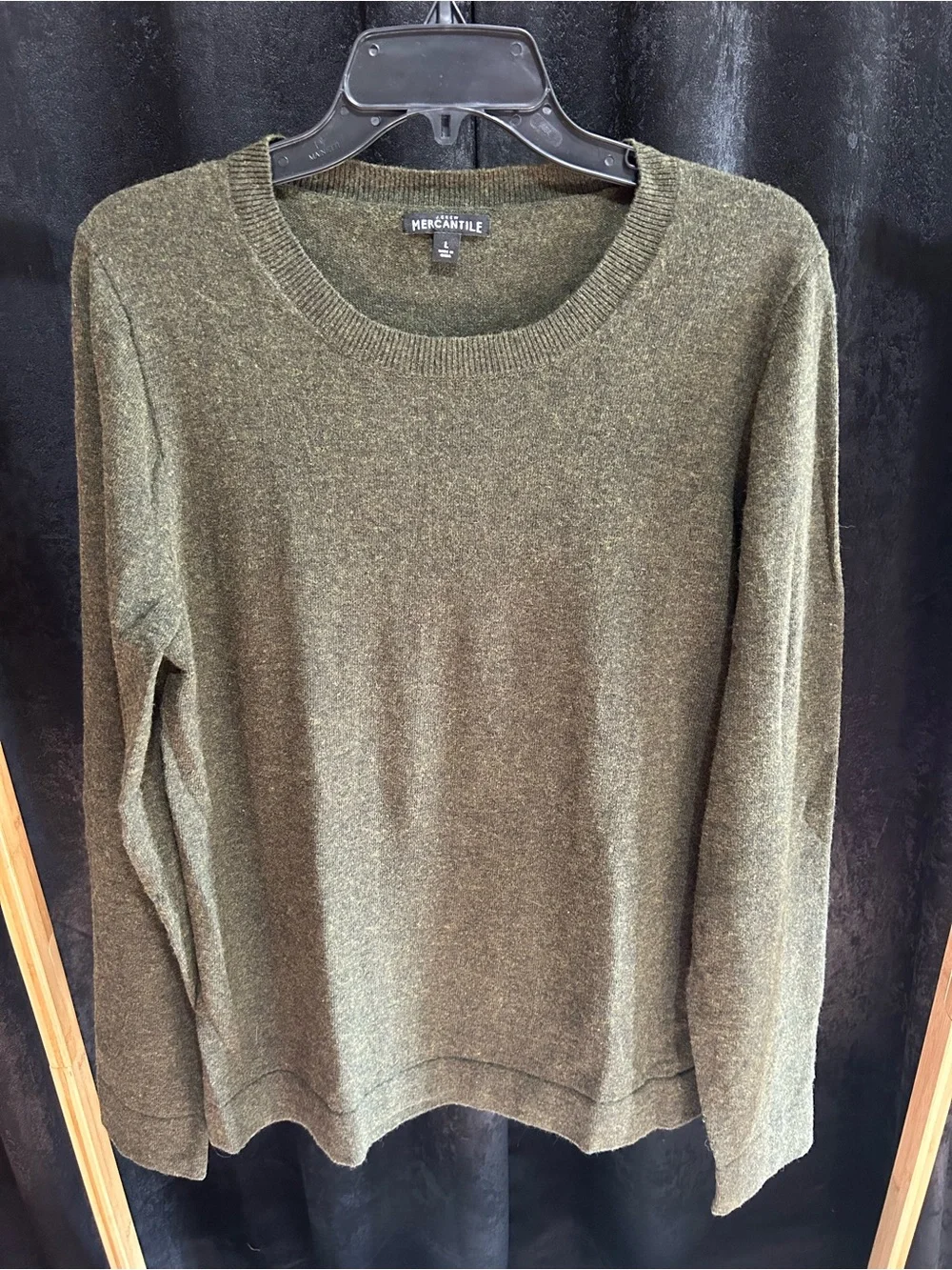 J. Crew Olive Crewneck Sweater
